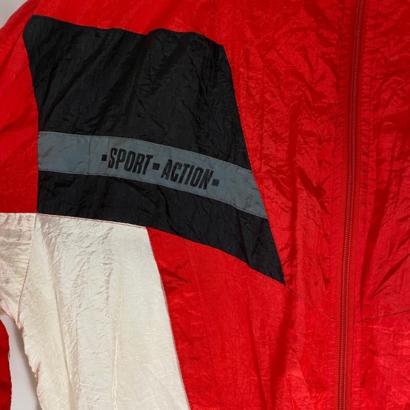 RED MACGREGOR VINTAGE SPORT ACTION WINDBREAKER XL - Picture 2 of 6